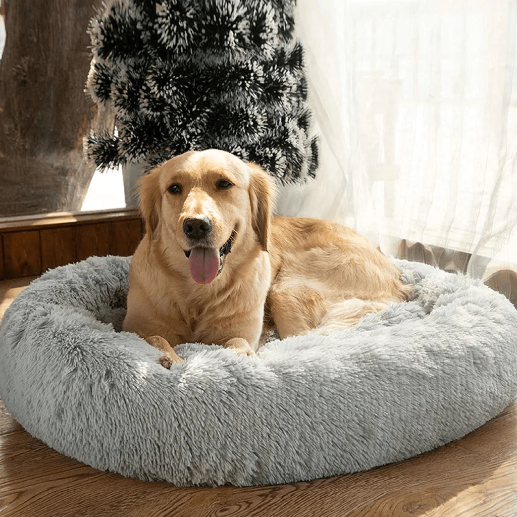 Fluffy Companion™ Soft Round Pet Bed