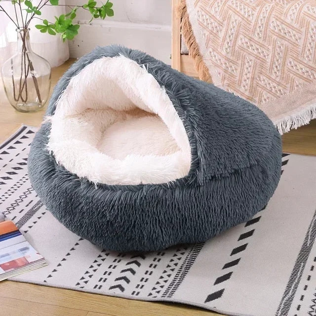 Fluffy Companion™ Soft Round Pet Bed